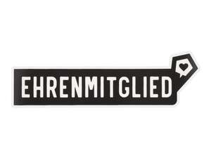 mk-Merch Aufkleber «EHRENMITGLIED» 25 x 100 mm mk-Merch Aufkleber «EHRENMITGLIED» 25 x 100 mm