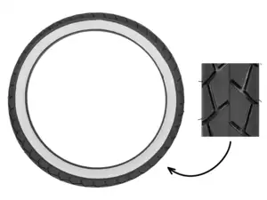 Mitas 2.25 x 17" tires MC11 Semi-Slick Whitewall Mitas 2.25 x 17" tires MC11 Semi-Slick Whitewall