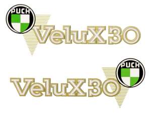 Sticker "Puch X30 Velux" old version 91x36 Sticker "Puch X30 Velux" old version 91x36