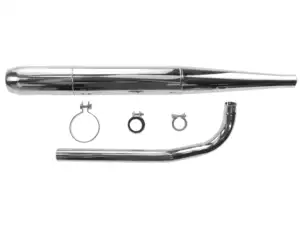 Cigar exhaust system (Ø 32 / 70 mm) black / chrome | Sachs 503 Cigar exhaust system (Ø 32 / 70 mm) black / chrome | Sachs 503