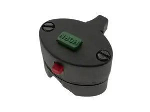 Lichtschalter mit Hupe / Abstellknopf Kunststoff massiv Lichtschalter mit Hupe / Abstellknopf Kunststoff massiv