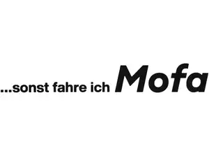 mk-Merch Aufkleber «... sonst fahre ich Mofa» 227 x 32 mm schwarz mk-Merch Aufkleber «... sonst fahre ich Mofa» 227 x 32 mm schwarz