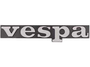 CIF Emblem Beinschild «vespa» Aluminium | Vespa PX, T5 CIF Emblem Beinschild «vespa» Aluminium | Vespa PX, T5