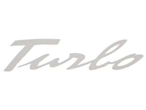 Aufkleber «Turbo» 18 x 4 cm weiss Aufkleber «Turbo» 18 x 4 cm weiss