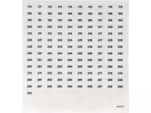 swiing® revival Aufkleberbogen 170 - 300 Düsenbeschriftung swiing® revival Aufkleberbogen 170 - 300 Düsenbeschriftung