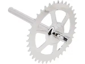 GPO Tretachse 37 Zähne Chrom | Puch X30 NG-2AH, Maxi GPO Tretachse 37 Zähne Chrom | Puch X30 NG-2AH, Maxi