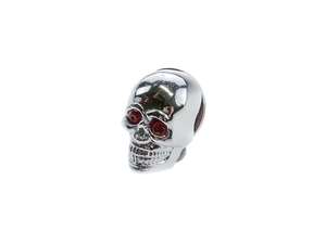 Zierfigur Skull Chrom rote Augen (Gewindestift) Zierfigur Skull Chrom rote Augen (Gewindestift)