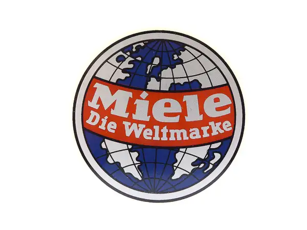Plaque Émaillée Vélo Ancien Miele Werke A.G. - Emblème Vintage Miele Gütersloh